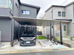 カーポート2台(ワイド) ツイン LIXIL カーポートSC フラット屋根 吊り下げ屋根