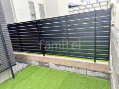 ブロック塀 (化粧ブロック) ユニソン シャモティ アルミ形材 フェンス LIXIL AB YS3型 横スリット3 目隠し