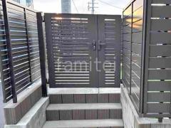 親子両開き 門扉 LIXIL AB YS1型 太横桟