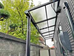 1階テラス屋根 (雨除け) YKKAP ソラリアF フラット屋根 スタンダード 壁付