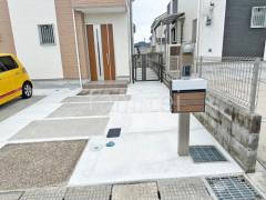 既存機能門柱移設 郵便受けポスト Panasonic フェイサスFF