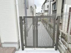 親子両開き 門扉 LIXIL AB YR2型 細横桟