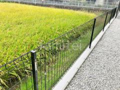 ブロック塀 (化粧ブロック) 太陽エコブロックス 普通CB スチールメッシュ フェンス YKKAP イーネット3F型 スチール柱 境界・メッシュ