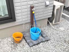 立水栓 ユニソン スプレスタンド60 蛇口1個付 洗い場モルタル仕上