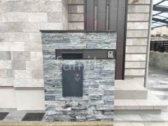 門柱 壁タイル貼り アドヴァン スプリットフェイス 郵便受けポスト LIXIL エクスポストS-3型 宅配ボックス Panasonic コンボミドル