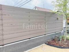 ブロック塀 (化粧ブロック) ユニソン ジャスティ 人工木・樹脂 フェンス(木調) F&F ニコボード 目隠し 木調・ラティス 樹脂