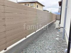 犬走り 防犯砂利敷き バラス砕石 防草シート加工