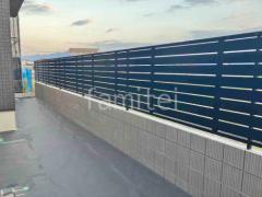 ブロック塀 (化粧ブロック) ユニソン リゲル アルミ形材 フェンス LIXIL AB YS3型 横スリット3 目隠し