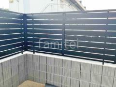 ブロック塀 (化粧ブロック) ユニソン リゲル アルミ形材 フェンス LIXIL AB YS3型 横スリット3 目隠し