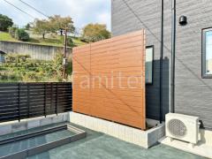 人工木・樹脂 フェンス(木調) F&F マイティウッド デコll 高尺タイプ 目隠し 木調・ラティス 樹脂