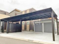 カーポート3台 (横ワイド トリプル) YKKAP エフルージュ FIRST フラット屋根