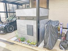 門柱 壁タイル貼り LIXIL アヴァンティ 郵便受けポスト YKKAP エクステリアポストG3型 宅配ボックス Panasonic コンボミドル