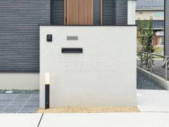 塗り壁門柱 郵便受けポスト LIXIL エクスポストS-1型