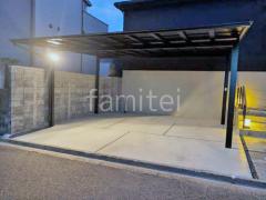 カーポート2台(ワイド) ツイン LIXIL ネスカF フラット屋根