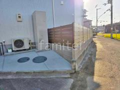 ブロック塀 (化粧ブロック) ユニソン ジャスティ 人工木・樹脂 フェンス(木調) グローベン プラドone 目隠し 木調・ラティス 樹脂