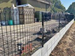 ブロック塀 (化粧ブロック) 太陽エコブロックス 普通CB スチールメッシュ フェンス YKKAP イーネット3F型 スチール柱 境界・メッシュ