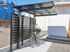 サイクルポート 自転車バイク屋根 LIXIL ネスカF ミニ フラット屋根