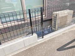 スチールメッシュ フェンス YKKAP イーネット3F型 スチール柱 境界・メッシュ ブロック塀 (化粧ブロック) 太陽エコブロックス 普通CB