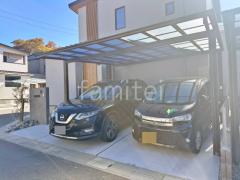 カーポート2台(ワイド) ツイン LIXIL ネスカF フラット屋根