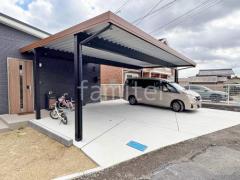 カーポート3台 (横ワイド トリプル) YKKAP 木製調 ジーポートPro 積雪50cm対応 フラット屋根 折板屋根