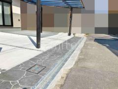 乱形石張り (床石貼り) 乱形石張りのみ ブラック 石・ストーン調