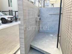 門柱 壁タイル貼り タカショー 木製調セラ ウォール RC杉板 郵便受けポスト YKKAP エクステリアポストG3型