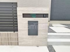 門柱 壁タイル貼り タカショー 木製調セラ ウォール RC杉板 宅配ボックス ユニソン ヴィコDB100