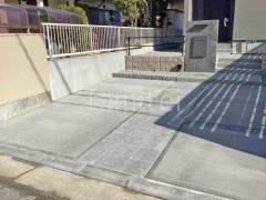 玄関アプローチ 床タイル貼り LIXIL パセオ