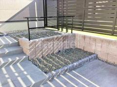 フレーム LIXIL フェンスAL 化粧ブロック ユニソン シャモティ