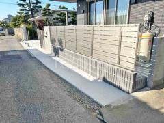 ブロック塀 (化粧ブロック) ユニソン レクト アルミ形材 フェンス LIXIL AB YS3型 横スリット3 目隠し