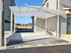 カーポート2台(ワイド) ツイン LIXIL ネスカR アール屋根