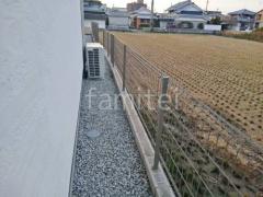 ブロック塀 (化粧ブロック) 太陽エコブロックス 普通CB スチールメッシュ フェンス YKKAP イーネット3F型 スチール柱 境界・メッシュ