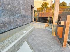 玄関アプローチ 床タイル貼り タカショー セラレバンテ