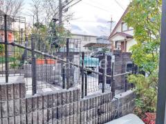 スチールメッシュ フェンス LIXIL ハイグリッドUF8型 境界・メッシュ