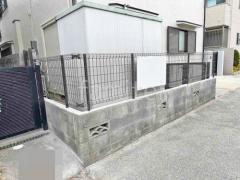 スチールメッシュ フェンス LIXIL ハイグリッドUF8型 境界・メッシュ