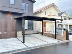 カーポート2台(ワイド) ツイン YKKAP エフルージュ FIRST フラット屋根