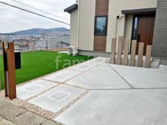 玄関アプローチ 土間コンクリート