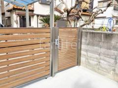 片開き 門扉 LIXIL 木製調 AB ウッディYS1型