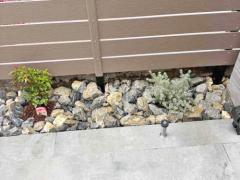 ロックガーデン 割栗石敷き