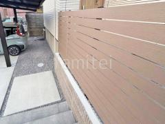 人工木・樹脂 フェンス(木調) F&F マイティウッド ベーシック極 高尺タイプ 目隠し 木調・ラティス 樹脂