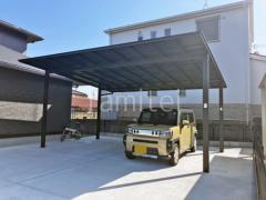 カーポート2台(ワイド) ツイン LIXIL ネスカF フラット屋根