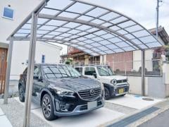 カーポート2台(ワイド) ツイン LIXIL ネスカR アール屋根