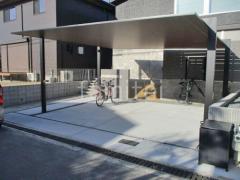 カーポート2台(ワイド) ツイン LIXIL 木製調 カーポートSC フラット屋根 吊り下げ屋根