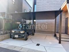 カーポート2台(ワイド) ツイン LIXIL カーポートSC フラット屋根 吊り下げ屋根