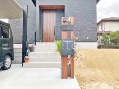 木製調デザインアルミ角柱門柱 プランパーツ 郵便受けポスト Panasonic クリアスFF