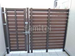 片開き 門扉 F&F マイティフィット門扉 (外開き)