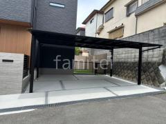 カーポート2台(ワイド) ツイン LIXIL ネスカF フラット屋根