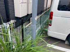 スチールメッシュ フェンス YKKAP イーネット3F型 スチール柱 境界・メッシュ ブロック塀 (化粧ブロック) 太陽エコブロックス 普通CB