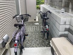 犬走り 防犯砂利敷き バラス砕石 防草シート加工