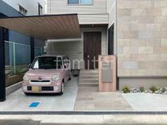 玄関アプローチ 床タイル張り LIXIL ベスパ